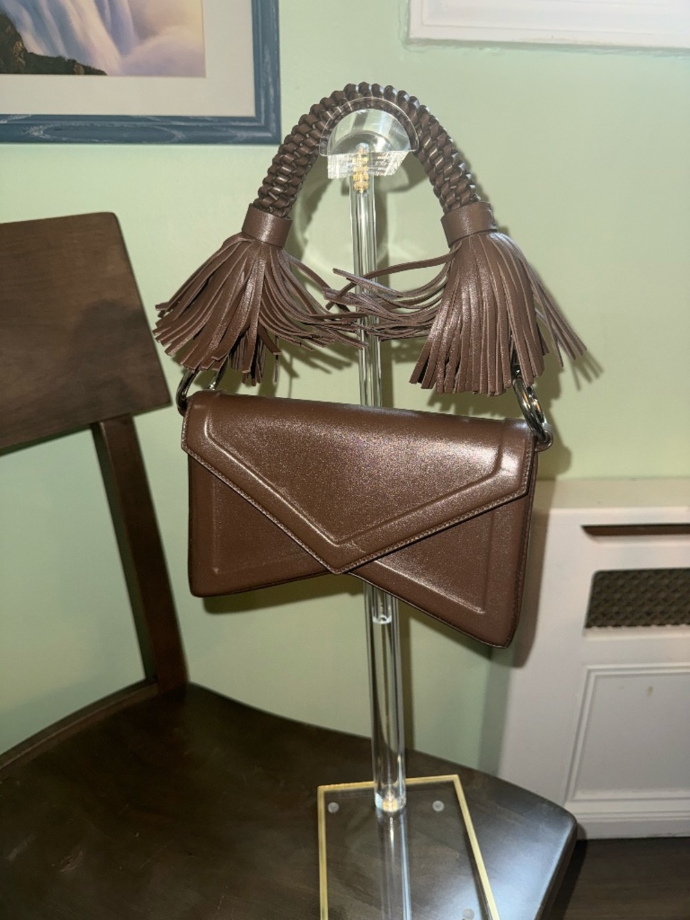 Michael Kors Collection Manhatta Leather Shoulder Bag